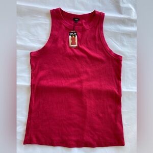 EXPRESS XL RIBBED TANK TOP COTTON/SPANDEX PINK